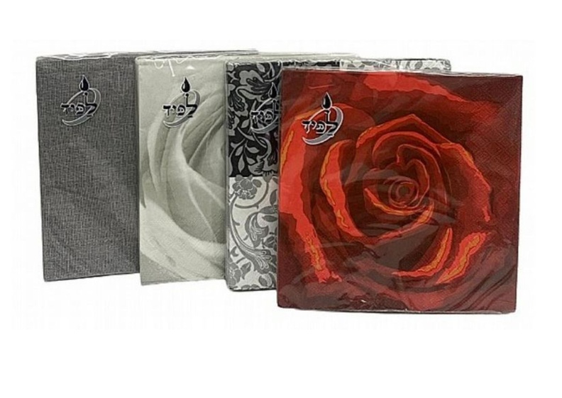 מפיות תלת שכבתיות במגוון ציורים